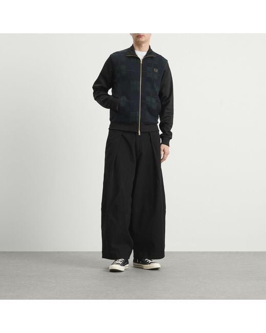 Fred Perry Black Watch Tartan Track Jacket for men