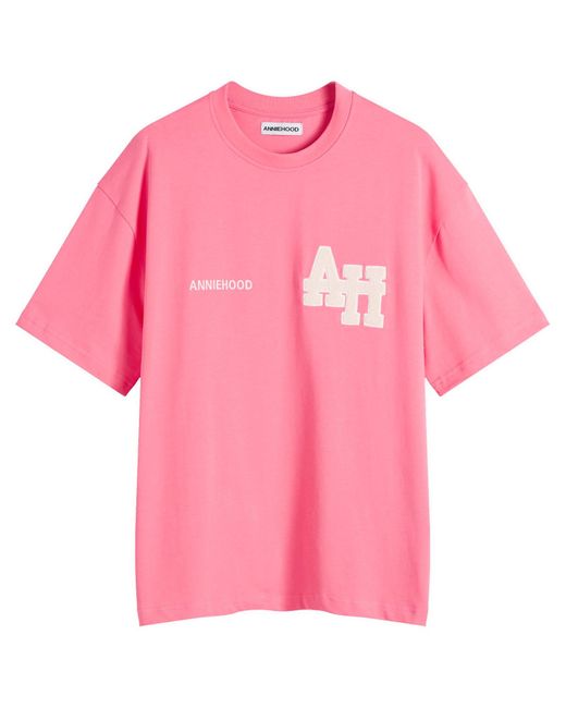 Annie Hood Pink College T-Shirt for men