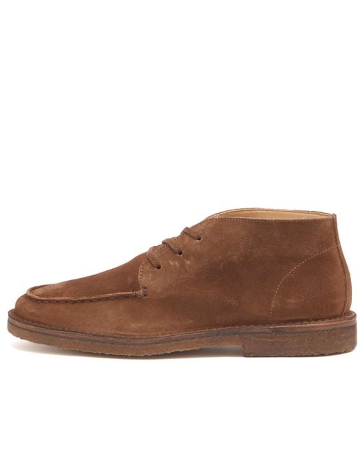 Drake's Brown Crosby Moc Toe Chukka Boot for men