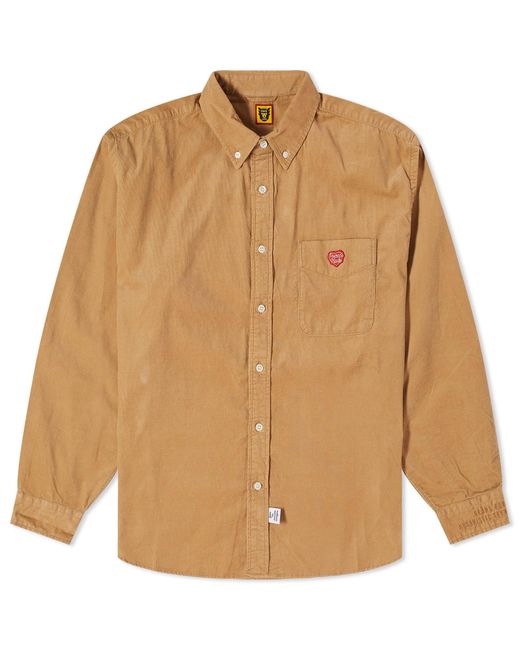 Human Made Brown Corduroy Bd Shirt for men