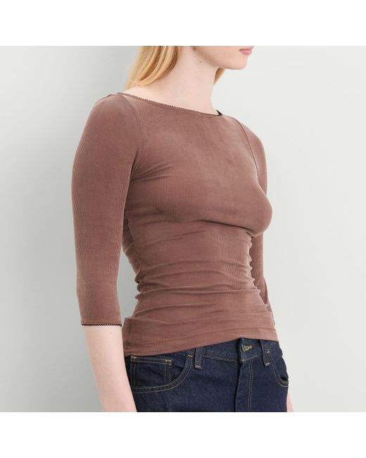 Fruity Booty Brown Second Skins 3/4 Length Top