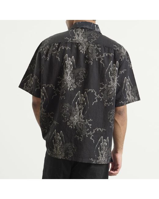 Our Legacy Black Print Every Shirt Shortsleeve for men