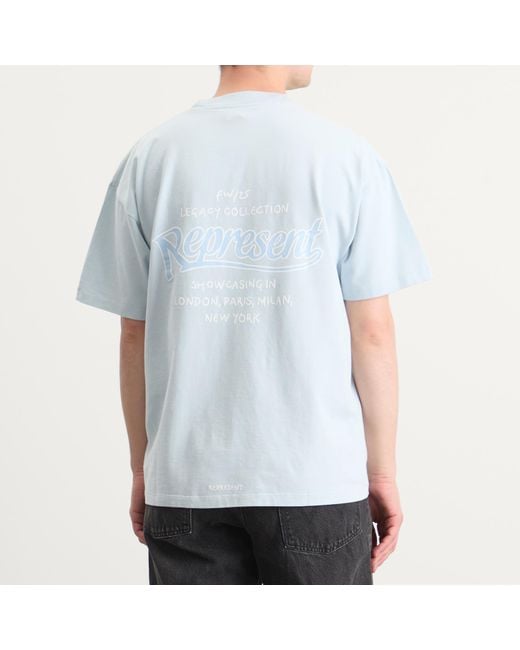 Represent Blue Showcasing T-Shirt for men