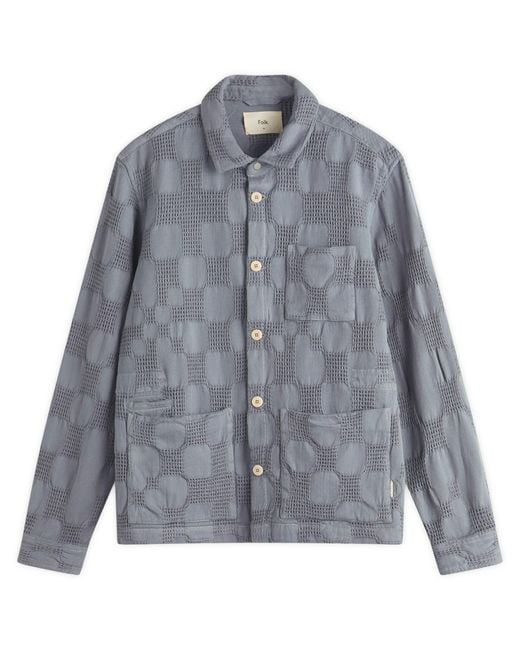 Folk Gray Waffle Assembly Jacket for men