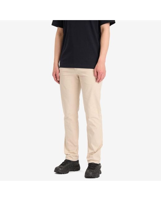 Norse Projects Natural Standard Slim Chino Trousers for men