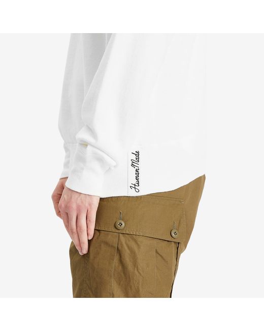 Human Made White Tsuriami Snake Sweatshirt for men