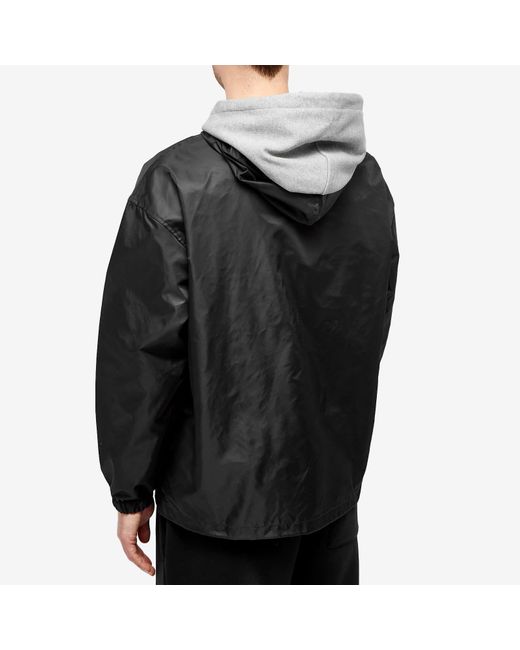 Acne Black Ovitta Nylon Solid Face Jacket for men