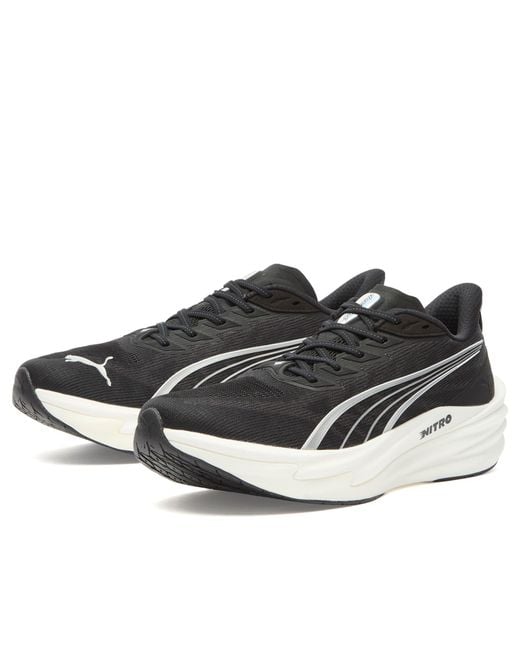 PUMA Black Deviate Nitro 4 Sneaker for men