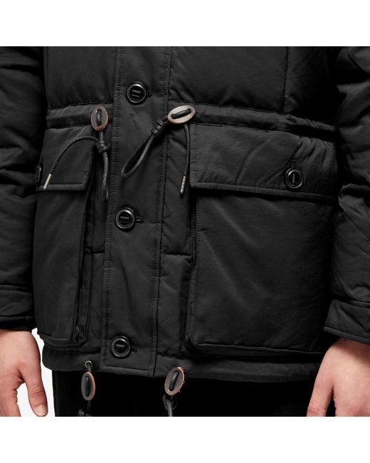 FRIZMWORKS Karakoram Down Parka Jacket in Black for Men | Lyst