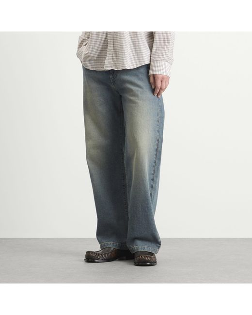 mfpen Blue Straight Cut Jeans for men
