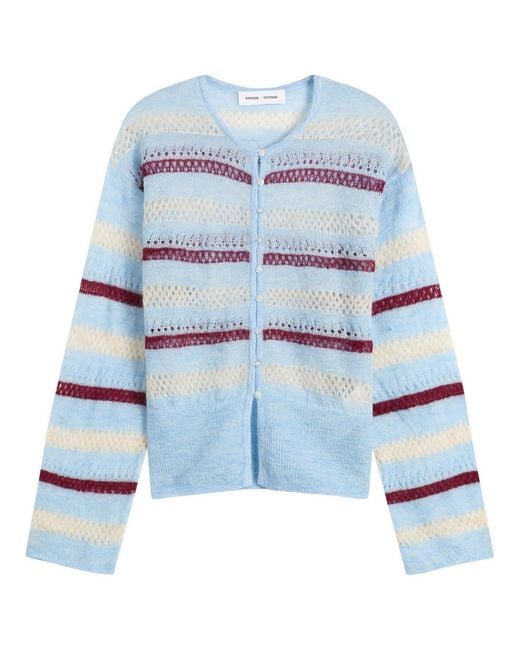 Samsøe & Samsøe Blue Sahera Knitted Cardigan