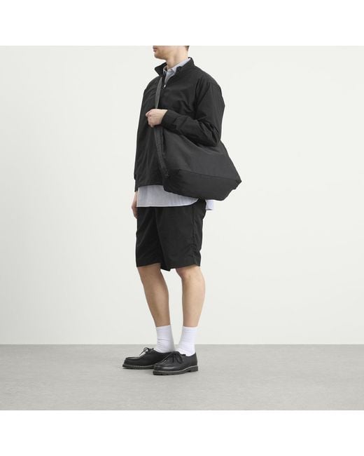 Nanamica Black Alphadry Double Pleat Shorts for men