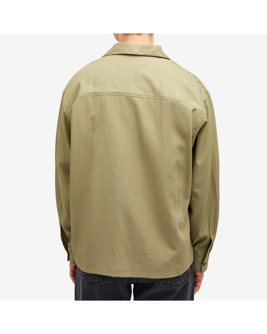 Neighborhood Green Open Collar Shirt for men