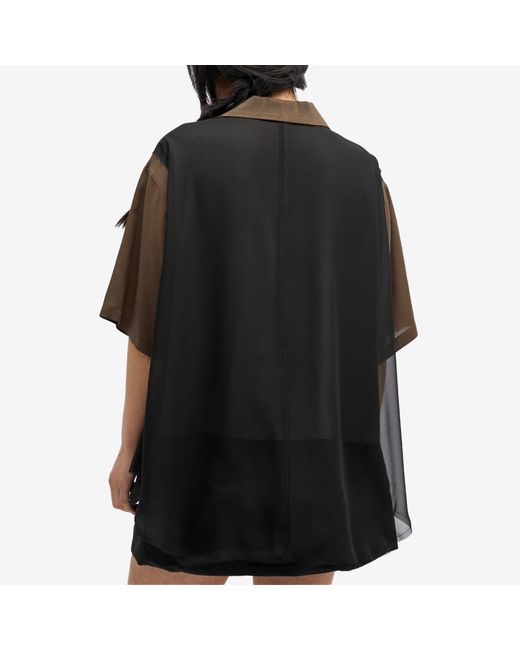 Undercover Black Multi Fabric Shirt