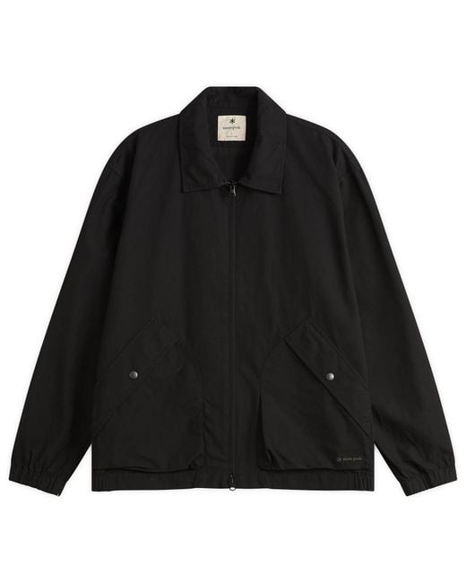 Snow Peak Black Light Dobby Cloth Harrington Jacket for men