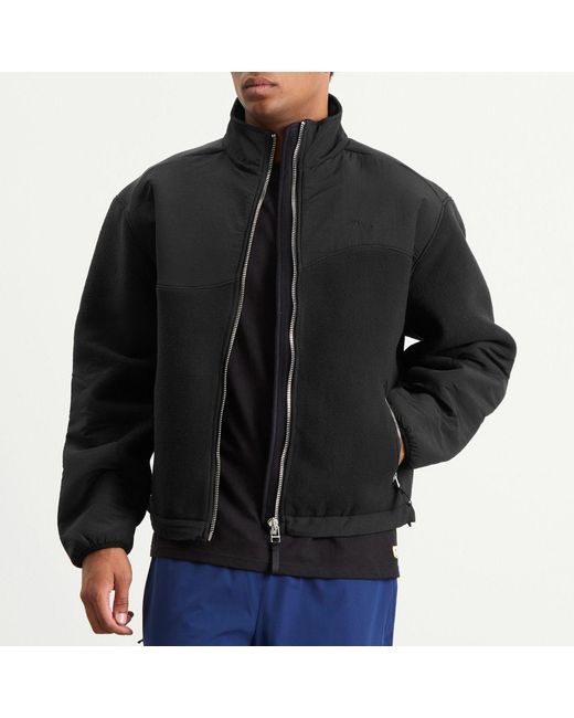 Dime Black Heavyweight Fleece Jacket for men