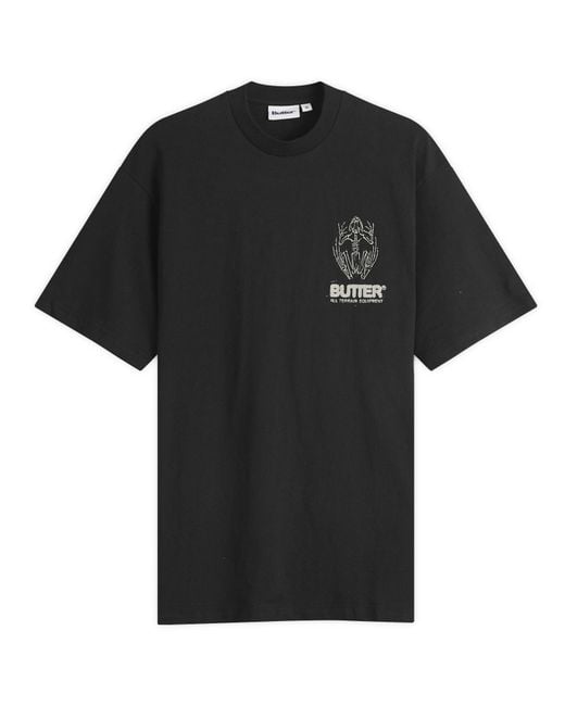 Butter Goods Black Fossil T-Shirt for men