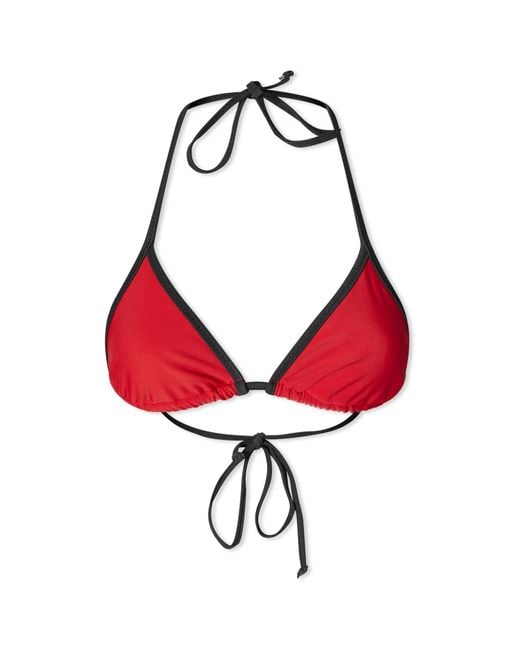 Miaou Red Jo Bikini Top