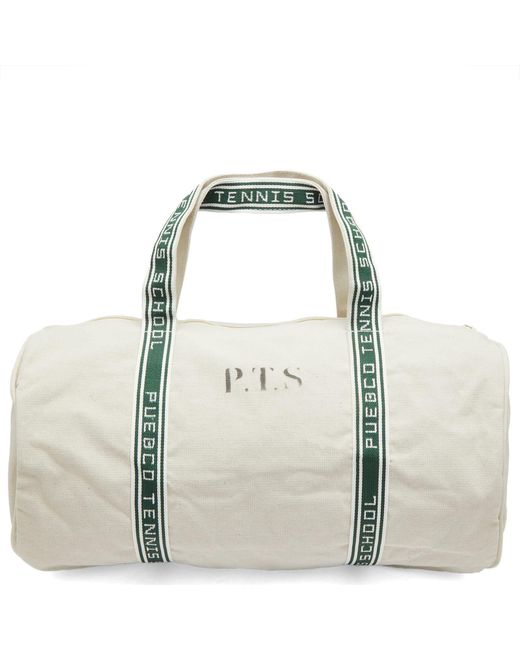 Puebco Green Canvas Fabric Tennis Bag