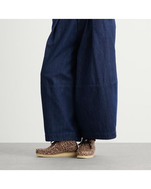 Clarks Metallic Leopard Wallabee Boot