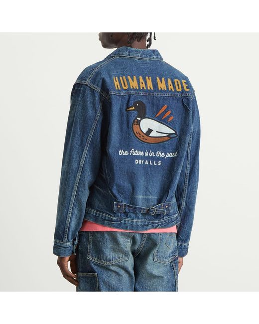 Human Made Future Denim Work Jacket in Blue for Men | Lyst