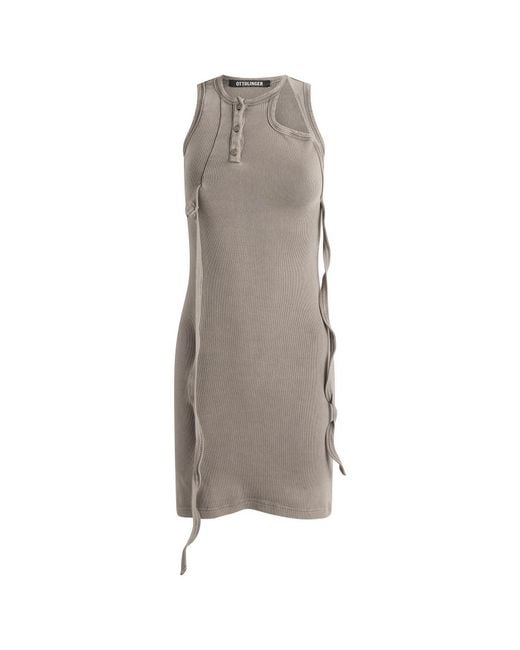 OTTOLINGER Brown Otto Tank Mini Dress