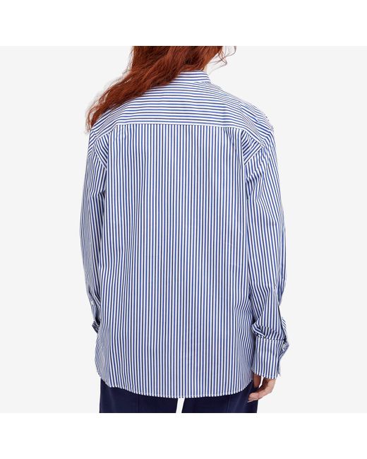 Maison Kitsuné Blue Oversize Shirt