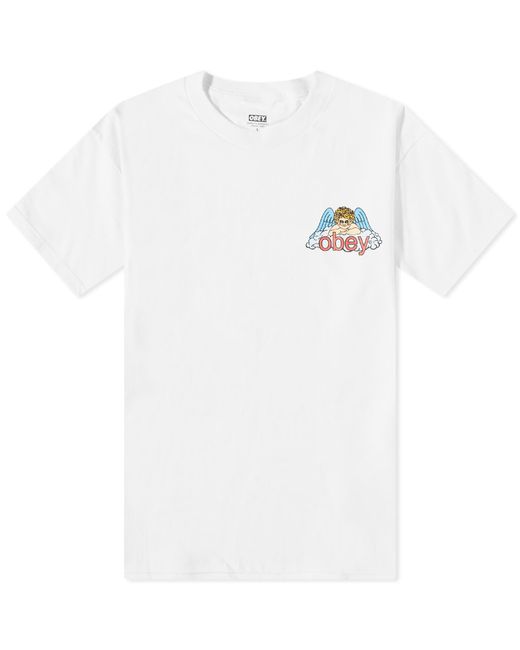 Obey White Heaven Angel T-Shirt for men