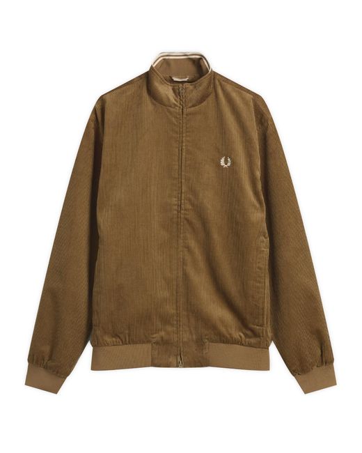 Fred Perry Green Corduroy Brentham Jacket for men