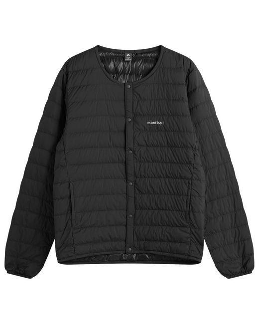 Montbell Black Superior Down Round Neck Jacket for men