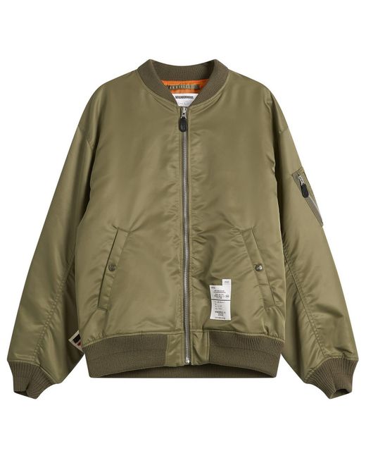 Neighborhood Green Mod Patch Ma-1 Flight Jacket for men