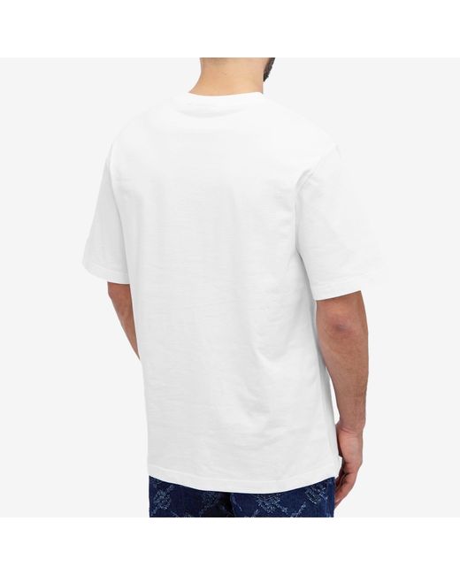 Daily Paper White Landscape Short Sleeved T-Shirt for men