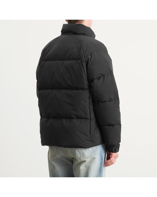 Represent Black Funnel Neck Puffer Jacket for men