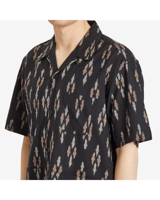 Kardo Black Pedro Handwoven Vacation Shirt for men