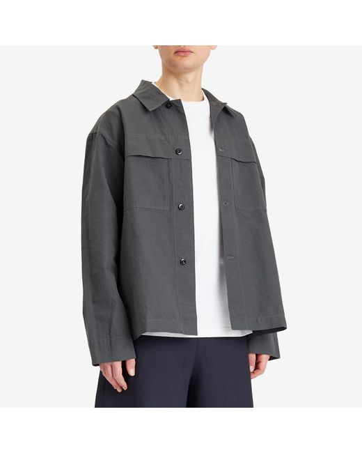 MHL ブラックシャツ MHL by Margaret Howell Storm Flap Shirt in Black for Men | Lyst