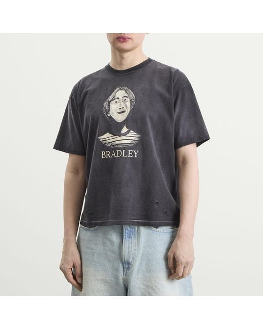 Beams Plus Black Portrait T-Shirt for men