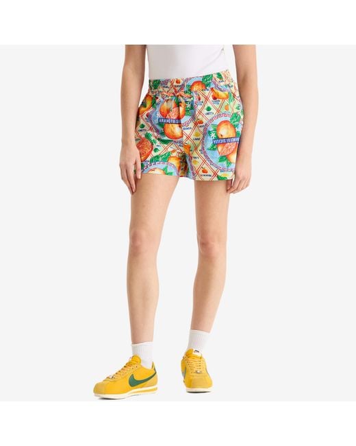 Damson Madder Blue Pull On Shorts