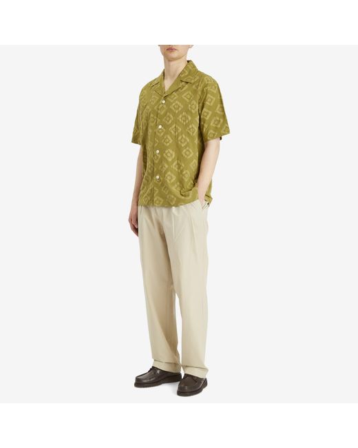 Norse Projects Green Mads Batik Vacation Shirt for men