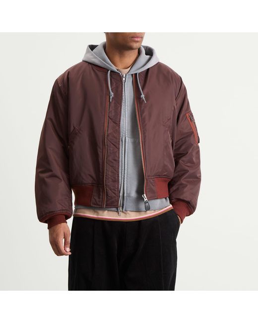 Beams Plus Brown Ma1 Jacket for men