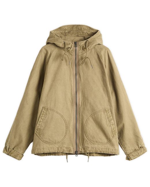 FRIZMWORKS Green Jungle Cloth Deck Hooded Parka for men