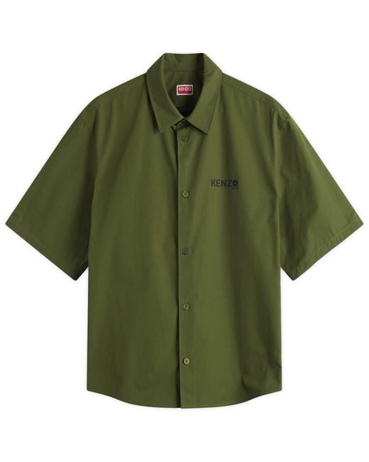KENZO Boke Flower 2.0 Short Sleeve Shirt in Green for Men | Lyst