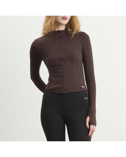 Tala Brown Dayflex Front Running Jacket
