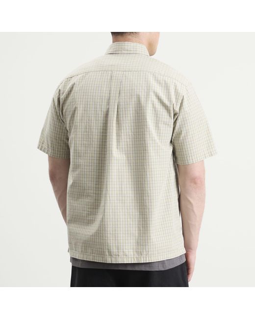 Thisisneverthat Natural Check Short Sleeve Shirt for men