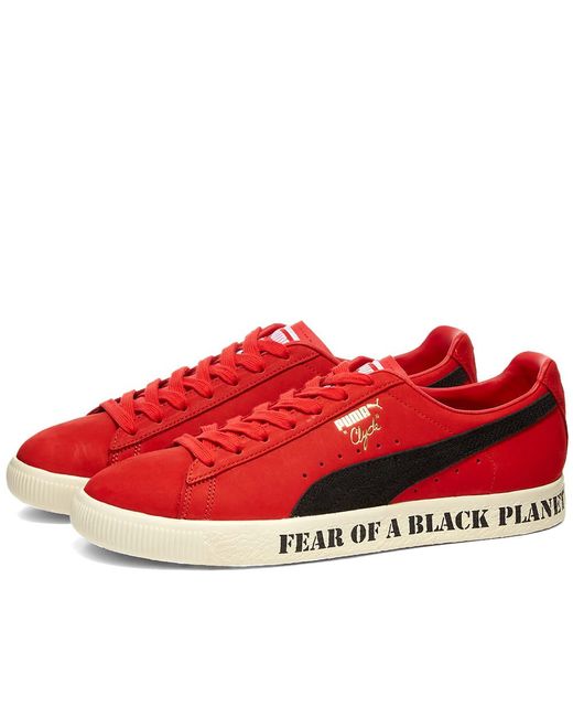 PUMA Red X Public Enemy Clyde Sneakers for men