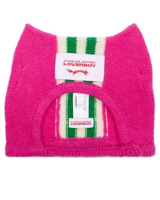 Charles Jeffrey Pink Ears Bonnet