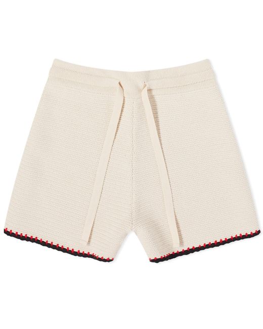 Jil Sander Natural Crochet Shorts