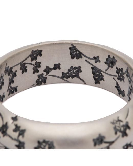 Serge Denimes White Blossom Ring for men