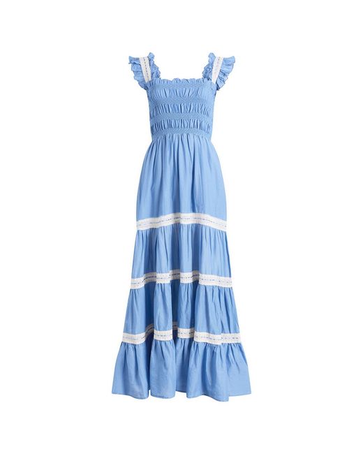 Rixo Blue Aubrie Dress