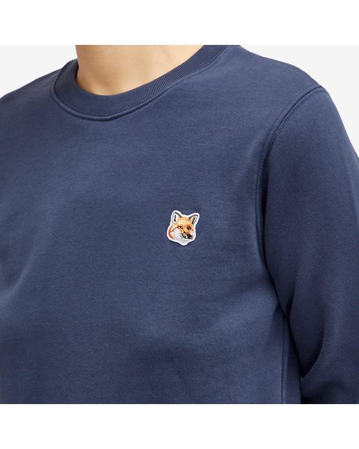 Maison Kitsuné Blue Fox Head Patch Regular Sweatshirt