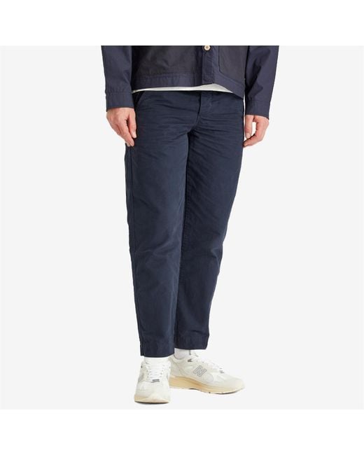 Folk Blue Assembly Trousers for men